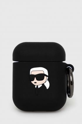 Karl Lagerfeld husa airpods AirPods 1/2 cover culoarea negru