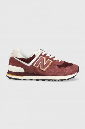 New Balance sneakers U574MO2 culoarea bordo U574MO2-MO2