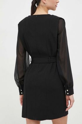 Morgan rochie culoarea negru, mini, drept