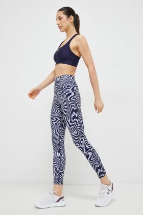 adidas Performance jambiere de yoga Essentials culoarea violet, modelator