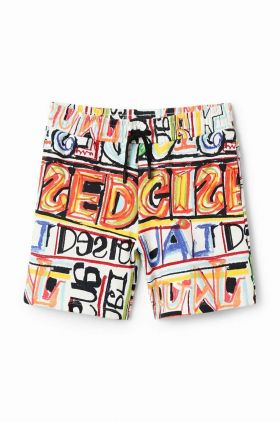 Desigual pantaloni scurți din bumbac pentru copii talie reglabila