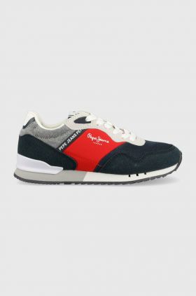 Pepe Jeans sneakers pentru copii London culoarea albastru marin