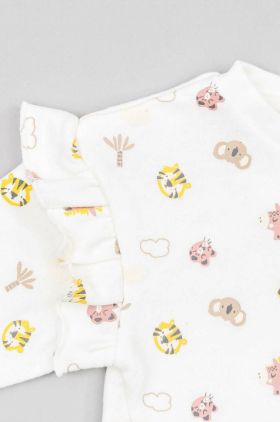 zippy longsleeve bebelusi culoarea alb