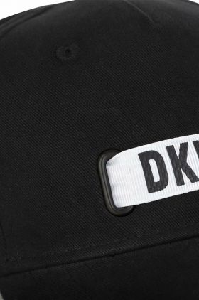 Dkny caciula de bumbac pentru copii culoarea negru, cu imprimeu