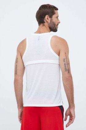 Under Armour tricou de alergare Streaker culoarea alb