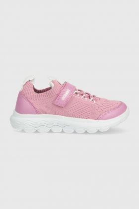 Geox sneakers pentru copii culoarea roz