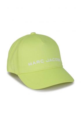 Marc Jacobs caciula de bumbac pentru copii culoarea galben, cu imprimeu