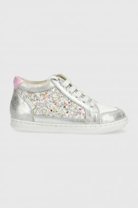 Shoo Pom sneakers pentru copii culoarea argintiu