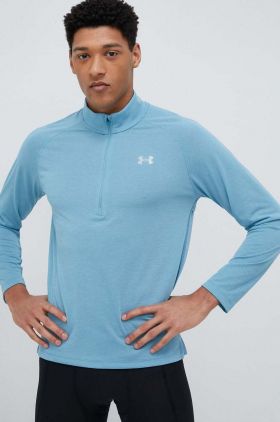 Under Armour hanorac de jogging Streaker culoarea verde, neted