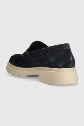 Marc O'Polo mocasini din piele intoarsa barbati, culoarea albastru marin, 301 27403201 300 LL1M3033