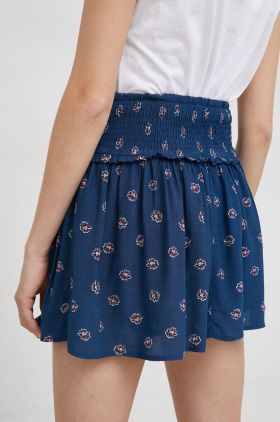 Pepe Jeans fusta Bruna culoarea albastru marin, mini, evazati