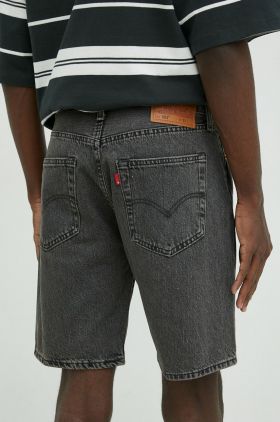 Levi's pantaloni scurti jeans barbati, culoarea gri