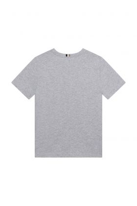 BOSS tricou de bumbac pentru copii culoarea gri, cu imprimeu