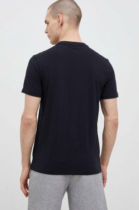 Napapijri tricou din bumbac culoarea negru, cu imprimeu