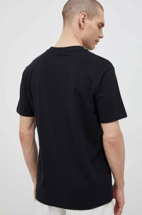 New Balance tricou din bumbac culoarea negru, uni MT31542BK-2BK