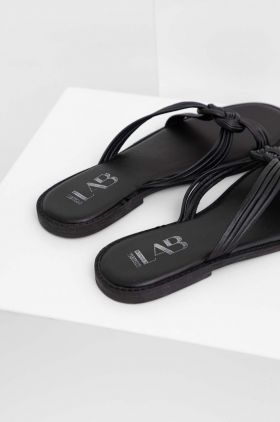 Answear Lab slapi de piele femei, culoarea negru