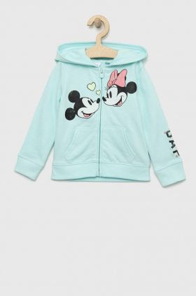 GAP bluza copii x Disney cu glugă, cu imprimeu