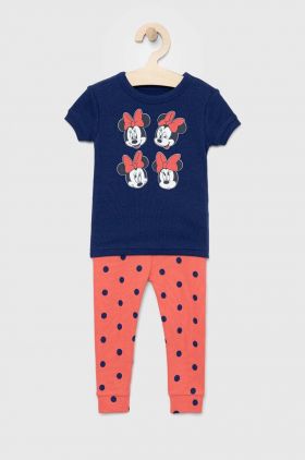 GAP pijamale de bumbac pentru copii x Disney culoarea albastru marin, modelator