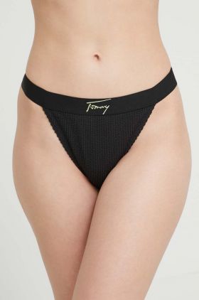 Tommy Jeans bikini brazilieni culoarea negru