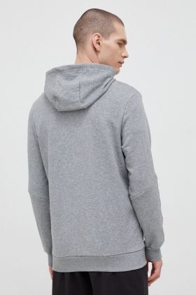 Puma bluza barbati, culoarea gri, cu glugă, melanj