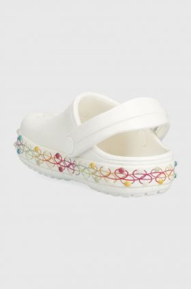 Crocs slapi copii culoarea alb