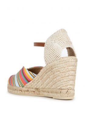 Geox espadrile D GELSA culoarea bej, toc pana, D35TPA 01143 C0G5F