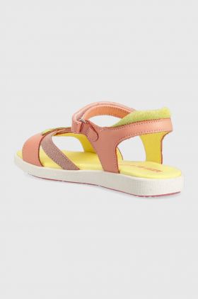 Agatha Ruiz de la Prada sandale din piele pentru copii culoarea roz