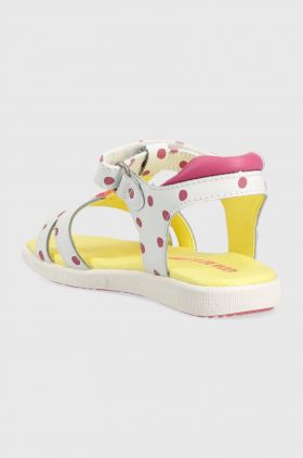 Agatha Ruiz de la Prada sandale din piele pentru copii culoarea alb