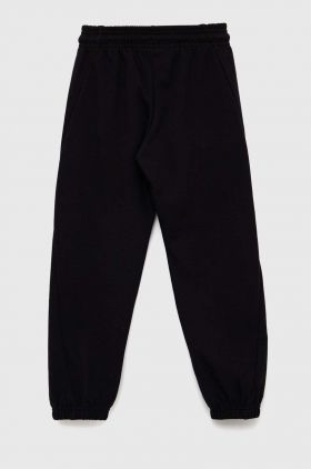 adidas pantaloni de trening pentru copii U FI LOGO culoarea negru, neted