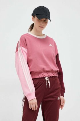 adidas bluza femei, culoarea roz, modelator