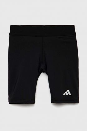 adidas Performance pantaloni scurti copii TF SHRT culoarea negru, neted