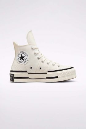 Converse teniși Chuck 70 Plus femei, culoarea alb, A00915C A00915C-EGRET