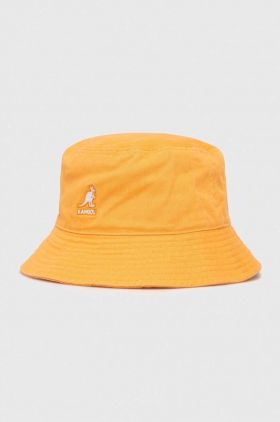 Kangol palarie din bumbac culoarea portocaliu, bumbac