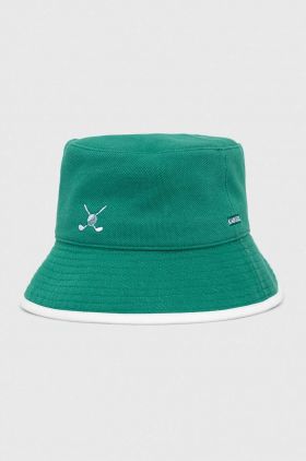 Kangol pălărie cu două fețe culoarea verde