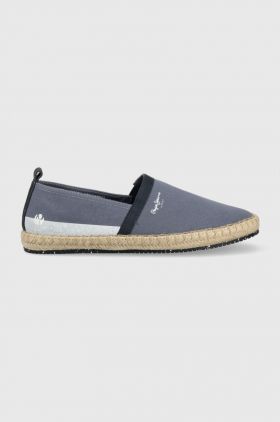 Pepe Jeans espadrile TOURIST culoarea albastru marin, PMS10312