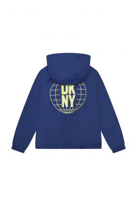 Dkny geaca reversibila pentru copii culoarea albastru marin