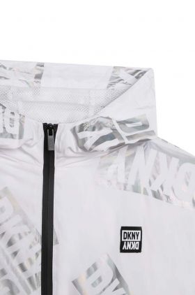 Dkny geaca copii culoarea alb