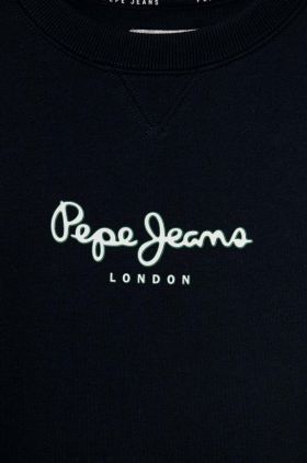 Pepe Jeans hanorac de bumbac pentru copii culoarea alb, modelator