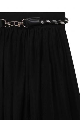 Dkny fusta fete culoarea negru, midi, evazati