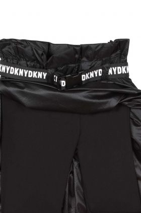 Dkny fusta fete culoarea negru, midi, evazati