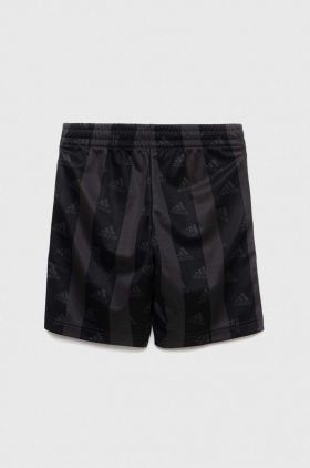 adidas pantaloni scurti copii U BLUV SH culoarea negru, talie reglabila