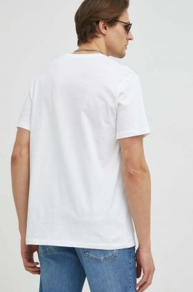 Levi's tricou din bumbac culoarea alb, cu imprimeu