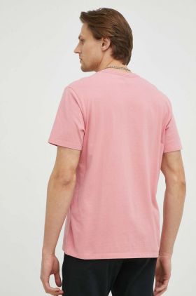 Levi's tricou din bumbac culoarea roz, neted