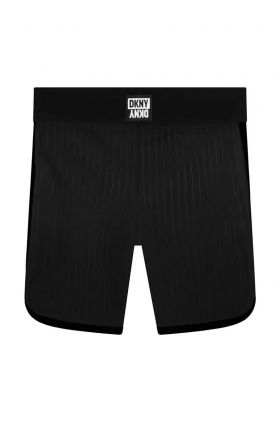 Dkny pantaloni scurti copii culoarea negru, cu imprimeu