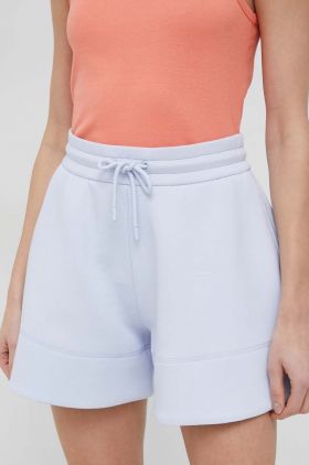 Emporio Armani pantaloni scurti femei, neted, high waist