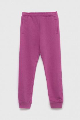 Fila pantaloni de trening pentru copii culoarea violet, neted