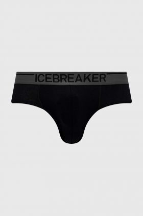 Icebreaker lenjerie functionala Merino Anatomica culoarea negru