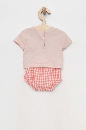 GAP set de bumbac pentru bebelusi culoarea roz