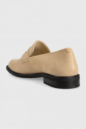 Vagabond Shoemakers mocasini din piele intoarsa Frances 2.0 femei, culoarea bej, cu toc plat, 5406.140.11