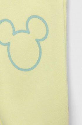 GAP pantaloni de trening pentru copii x Disney culoarea galben, cu imprimeu